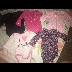 0-3 month long sleeve onesies!!